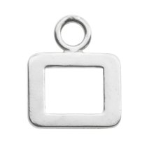 1x Sterling Silver NUMBER ″0″ Charm Dangle Bead