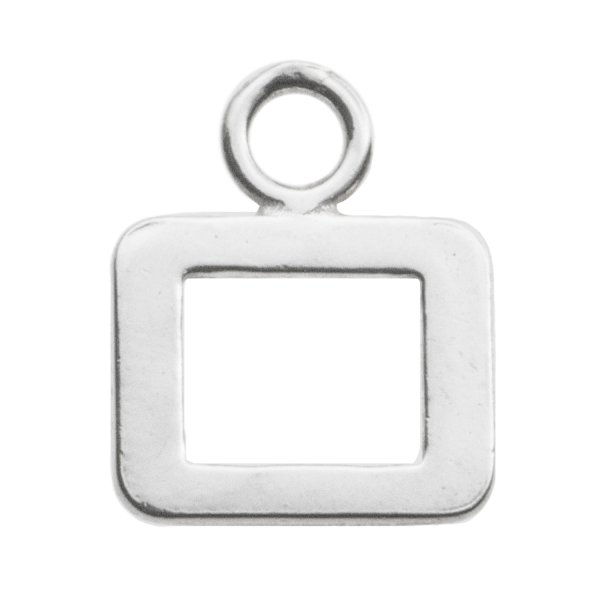 1x Sterling Silver NUMBER "0" Charm Dangle Bead