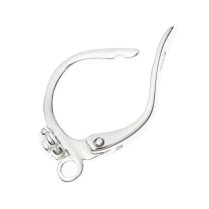 2x STR SILVER LEVERBACK Daisy Flower lever back EAR wire