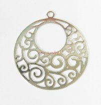 1x Sterling Silver FLower Pendant Chandelier Connector Dangle Bead