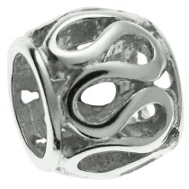 Sterling Silver Round Wire Lace European Bead Charm