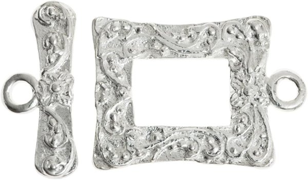 1x Luxury Sterling Silver Toggle Clasp - 14mm Premium Jewelry Closure