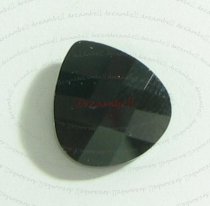 4x SWAROVSKI BRIOLETTE Pendant 11mm JET BLACK CRYSTAL 6012