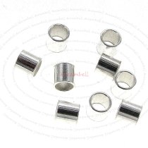 20x Large Sterling Silver Crimp round Tube Bead Spacer 3mm