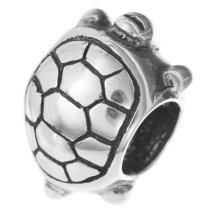 Antique Sterling Silver Sea Turtle Bead for European Charm Bracelets