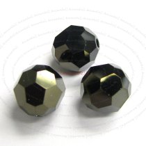 6 Swarovski Crystal Elements 5000 Bead Jet Nut 2x 8mm