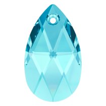 Teardrop Swarovski Crystal 6106 Pendant Aquamarine 22mm
