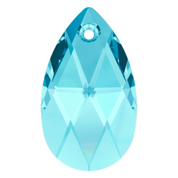 Teardrop Swarovski Crystal 6106 Pendant Aquamarine 22mm