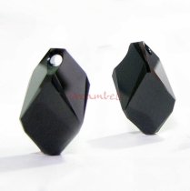 Swarovski Crystal 6650 Cubist Pendant Bead Jet Black 22mm