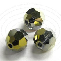 12 x Swarovski Crystal Elements Round Faceted 5000 Dorado 2x AB 6mm