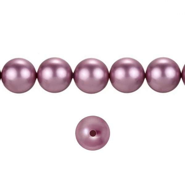 50x Swarovski Elements Crystal Pearls 5810 Round Burgundy 6mm