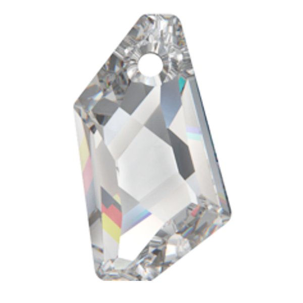 Swarovski Elements Crystal 6670 18mm Silver Shade De-art Pendant