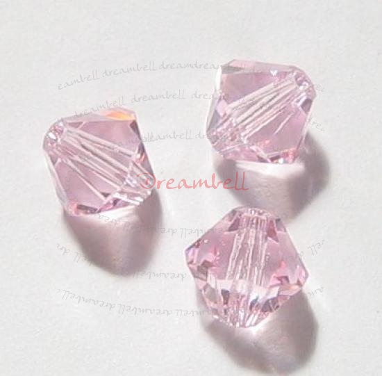 24x Swarovski Elements Bicone Crystal 5301 Rosaline 4mm