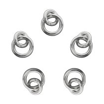 10x STERLING SILVER Link Jump Ring 4mm 3mm Connector 925
