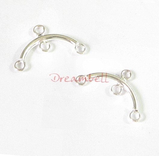 2x Sterling Silver Earring Necklace Chandelier connector 18mm