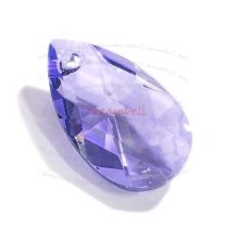 Teardrop Swarovski Crystal 6106 Pendant TANZANITE 16mm