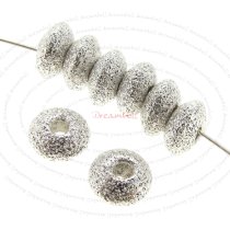 10x Sterling Silver STARDUST Laser SAUCER Bead 5mm
