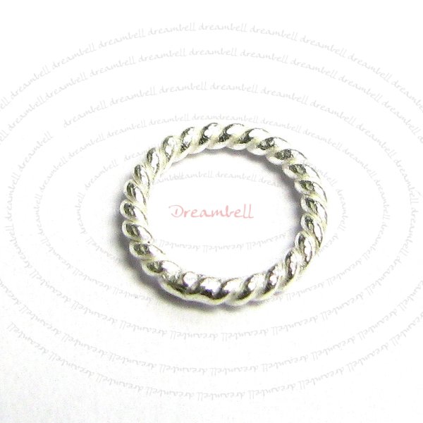 20x Sterling Silver Bead Wire Twist Closed Jump Ring Jumprings Soldered 6mm