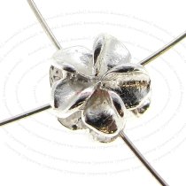 2x Sterling Silver Flower Bead Spacer Connector