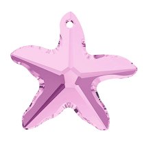 Swarovski Crystal Starfish 6721 Star Fish Light amethyst 20mm