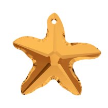 NEW Swarovski Crystal Starfish 6721 Star Fish Topaz 20mm