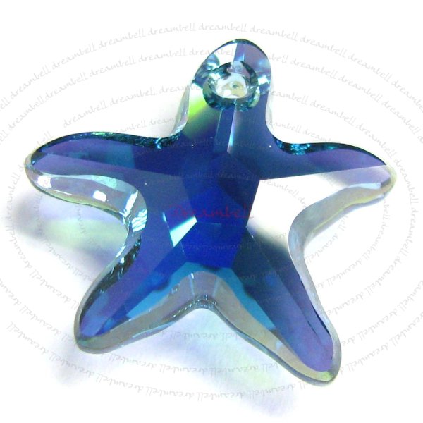 1x NEW Swarovski Crystal Starfish 6721 Star Fish Indicolite AB 16mm