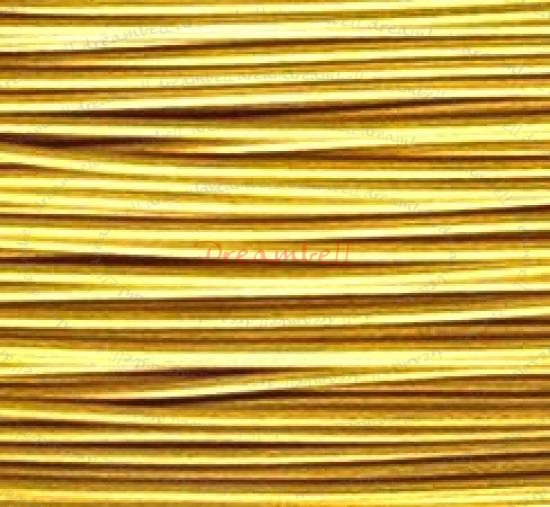 5 Meter M. GOLD TIGER TAIL BEADING TIGERTAIL WIRE 0.4mm