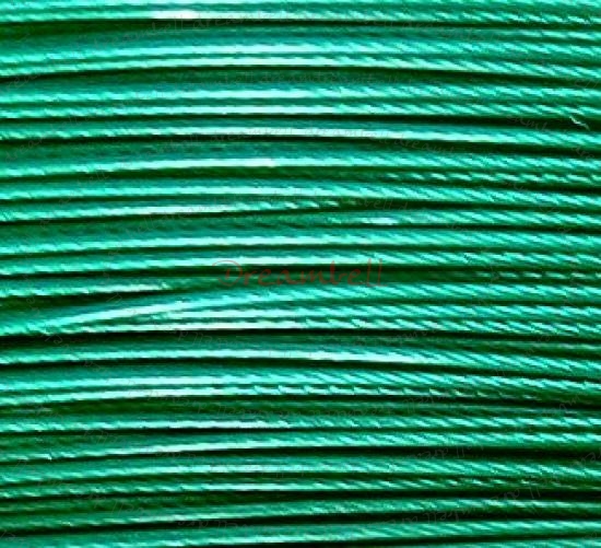 5 Meter EMERALD GREEN TIGER TAIL BEADING TIGERTAIL WIRE 0.4mm