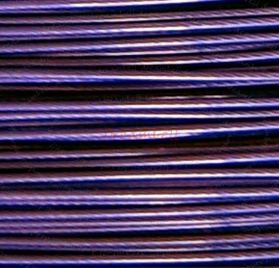 5 Meter Purple Velvet TIGER TAIL BEADING TIGERTAIL WIRE 0.4mm