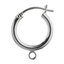 2x Sterling Silver Round Tube Click Top Hoop 1 Strand Chandelier Earrings Collector