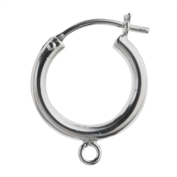 2x Sterling Silver Round Tube Click Top Hoop 1 Strand Chandelier Earrings Collector