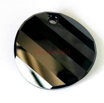 1x SWAROVSKI CRYSTAL 6621 JET BLACK TWIST PENDANT 28mm NEW