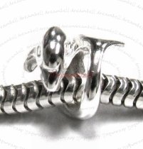 Sterling Silver CUTE DOLPHIN Bead 9mm for European Charm Bracelets