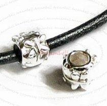 Sterling Silver BUTTERFLY FLOWER Bead for European Charm Bracelets