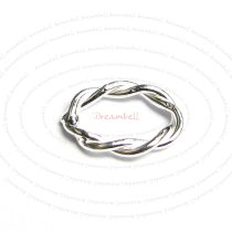10x Sterling Silver Closed Oval Twist Jump ring 10.6mm x 7.5mm