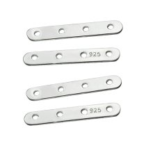 4 Sterling Silver Separator Spacer 5mm Bead 4-strand