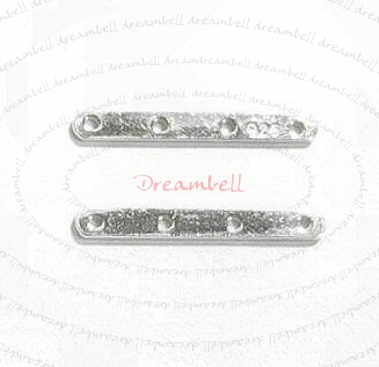 8 STERLING SILVER SEPARATOR SPACER 4mm BEAD 4-STRAND