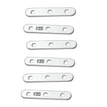 8x Sterling Silver Separator Spacer 4mm Bead 3-strand Connector