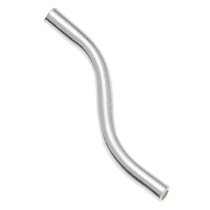 20x Sterling Silver Wave Curve Tube Barrel 14mm x 1.2mm