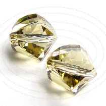 6x Swarovski Elements 5020 Golden Shadow Helix Crystal 8mm