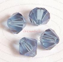 12x Swarovski Elements Bicone Crystal 5301 Montana 8mm