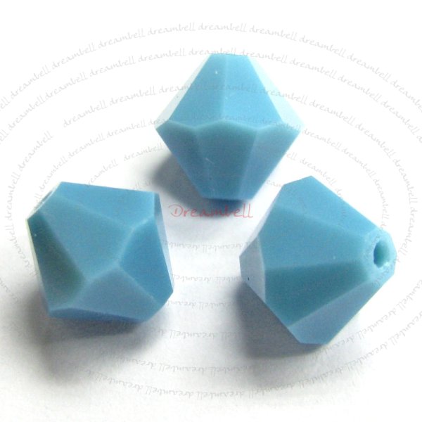 12x Swarovski Elements Crystal 5301 Bicone Turquoise 8mm
