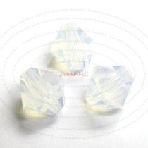 12x Swarovski Elements Crystal 5301 Bicone 8mm White Opal