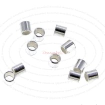 100 ~2.3gr Sterling Silver Crimp Bead 2mm x 2mm Tube Spacer