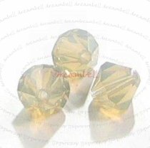 24 Swarovski Elements Bicone Crystal 5301 Light Grey Opal 4mm