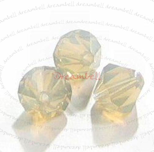 24 Swarovski Elements Bicone Crystal 5301 Light Grey Opal 4mm