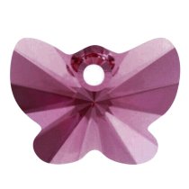 1x Swarovski Elements Crystal 6754 18mm Butterfly Pendant Amethyst