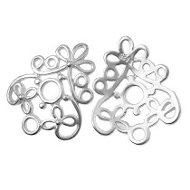 2x STERLING SILVER FLOWER FILIGREE Chandelier earrings Necklace CONNECTOR