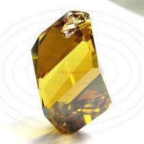 Swarovski Crystal 6650 Cubist Pendant Bead Copper 22mm
