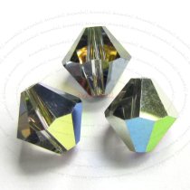 12x Swarovski Elements Bicone Crystal 5301 Vitrail Medium 8mm AB
